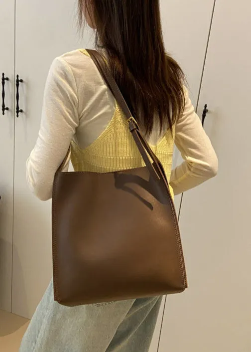 Carrera - Structured PU Leather Tote with Shoulder Strap