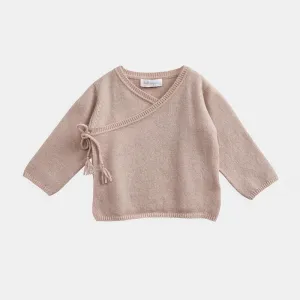 Cashmere Wrap Top and Footed Legging Set | Rose