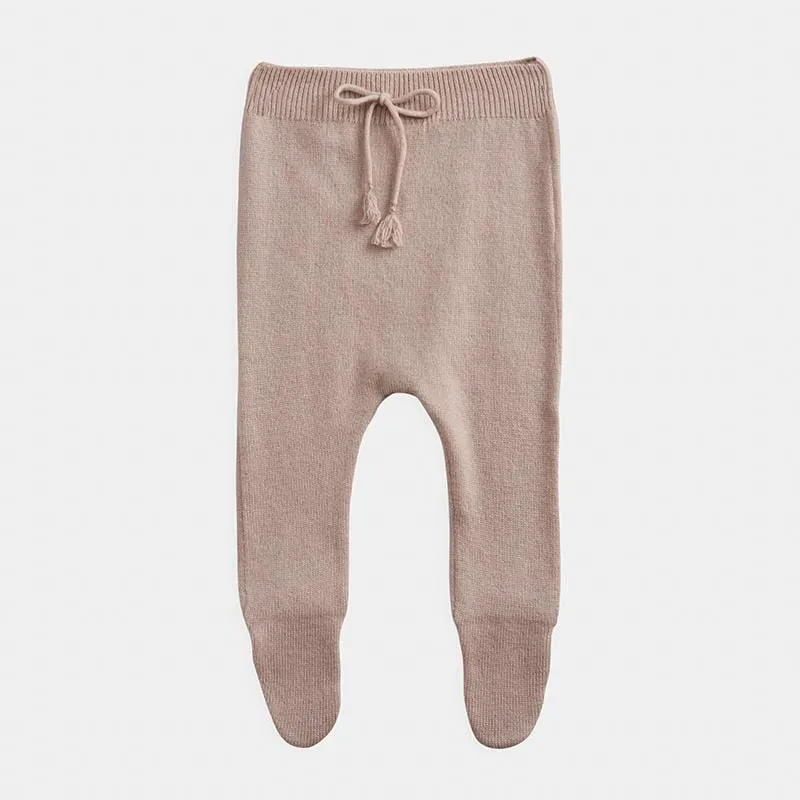 Cashmere Wrap Top and Footed Legging Set | Rose