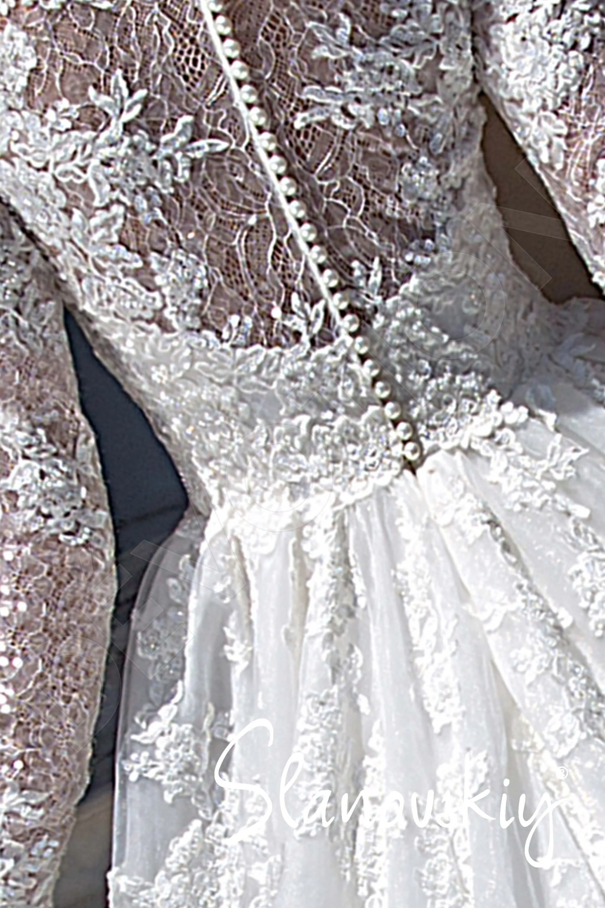 Cecilly Princess/Ball Gown Jewel Ivory Milk Wedding dress