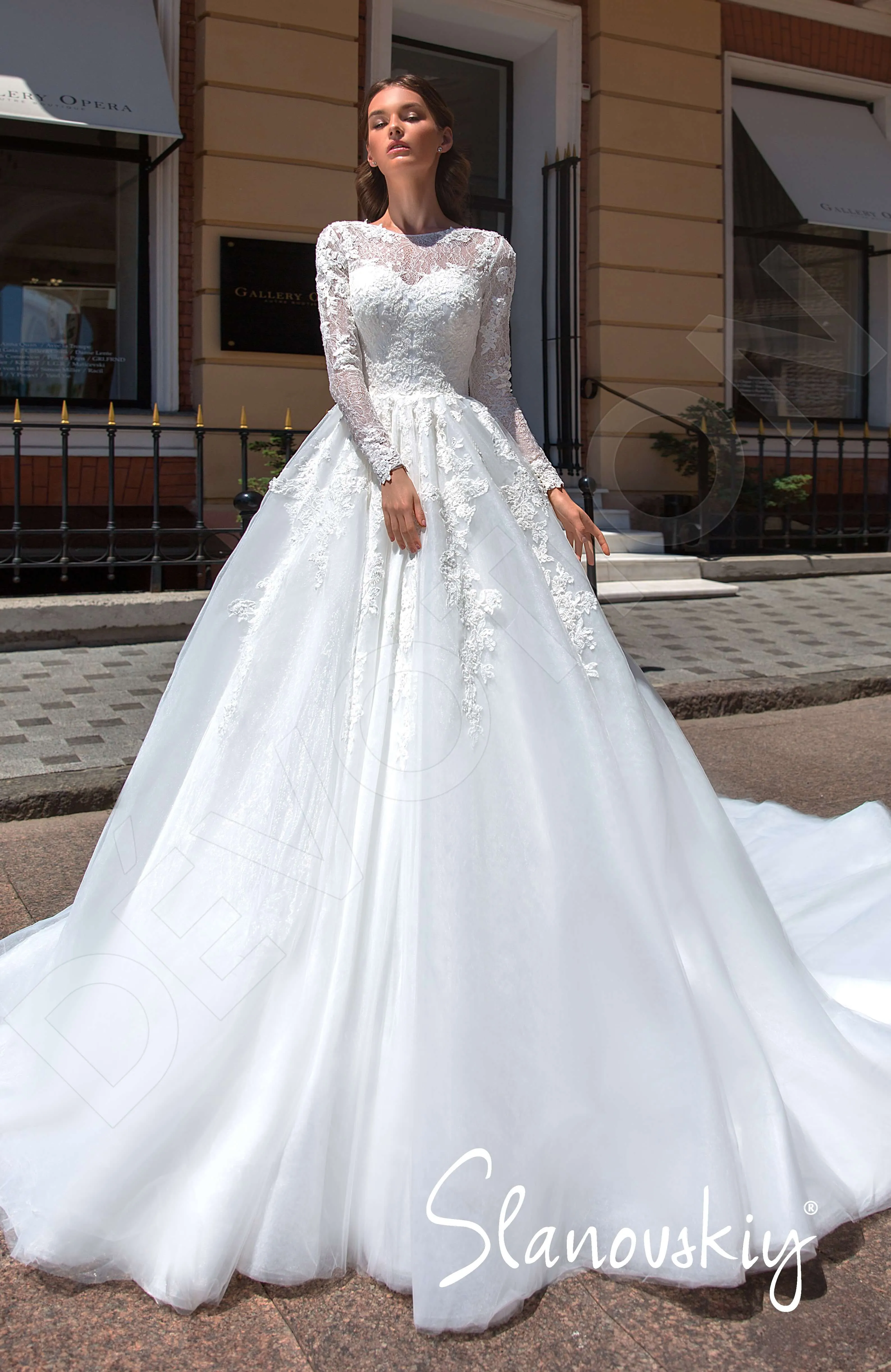 Cecilly Princess/Ball Gown Jewel Ivory Milk Wedding dress
