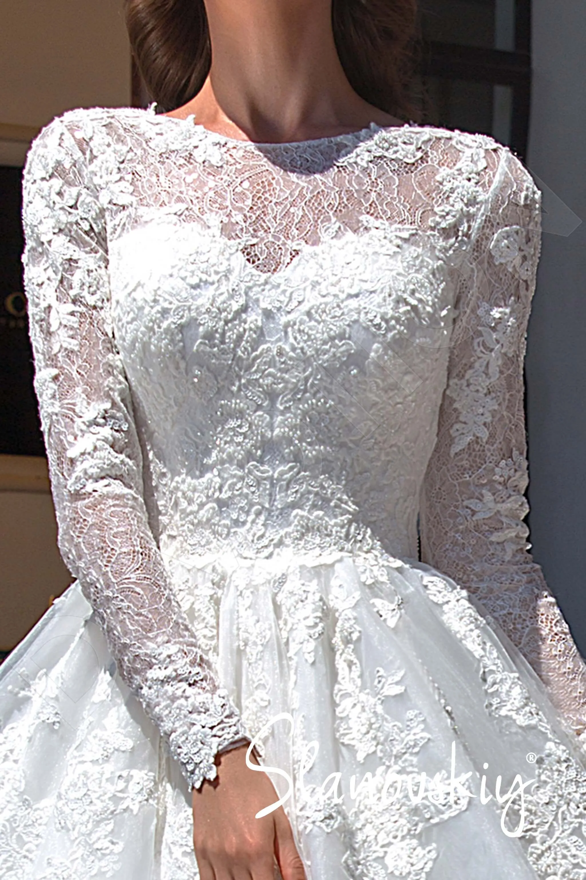 Cecilly Princess/Ball Gown Jewel Ivory Milk Wedding dress