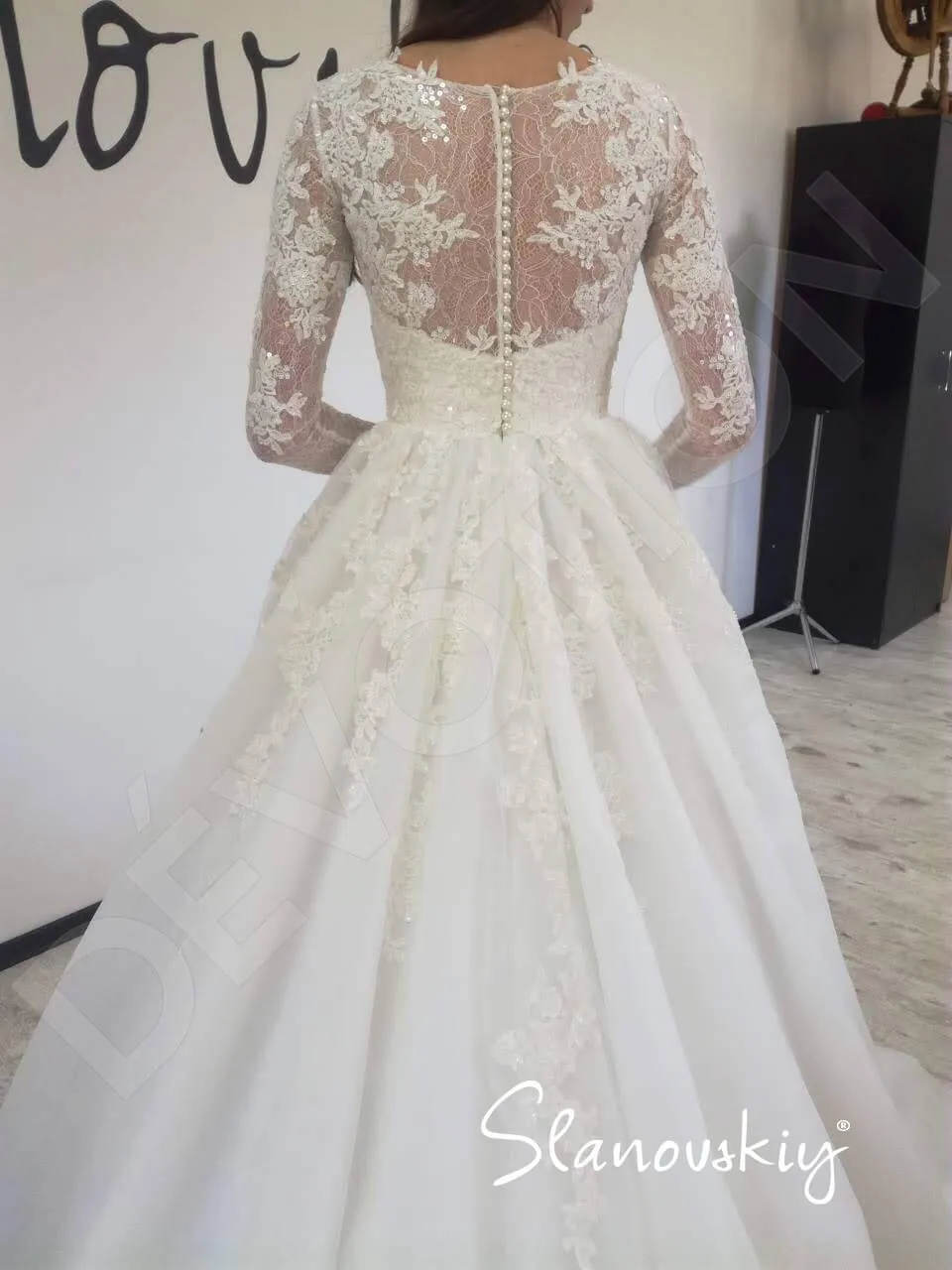 Cecilly Princess/Ball Gown Jewel Ivory Milk Wedding dress