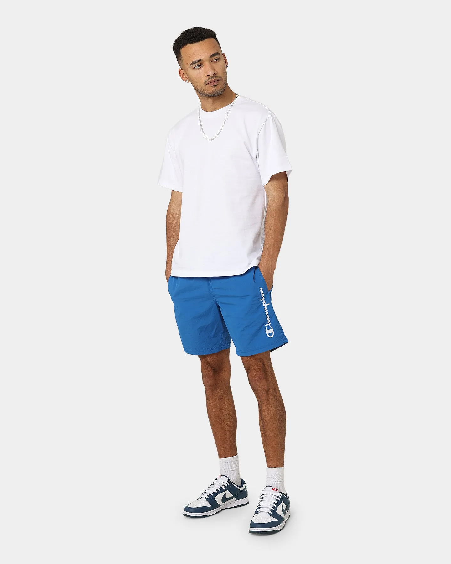 Champion LFS Nylon Shorts Living In Blue/White
