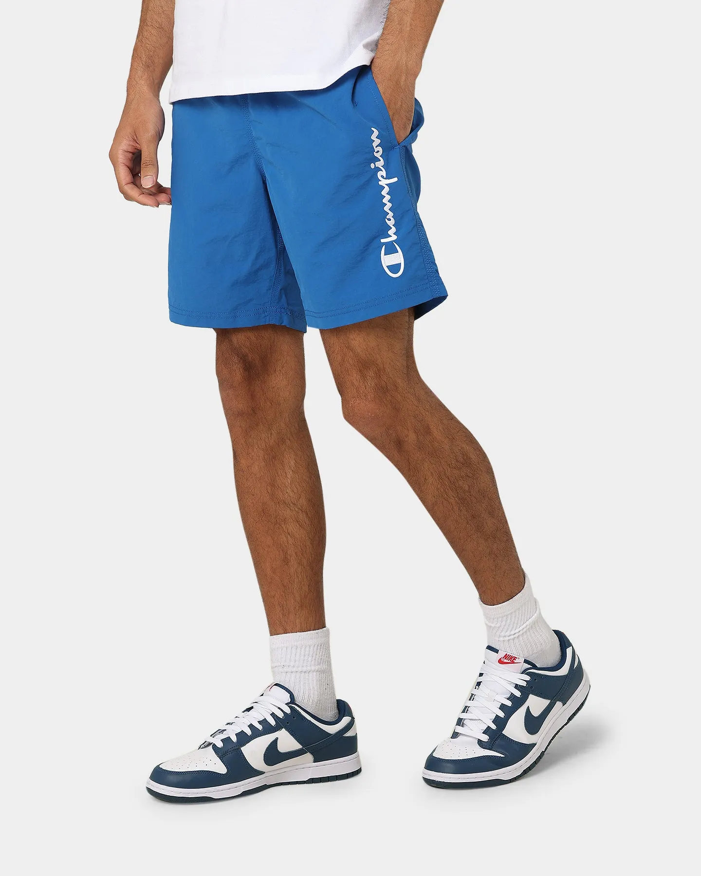 Champion LFS Nylon Shorts Living In Blue/White