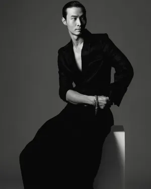 Charcoal Linen Blazer