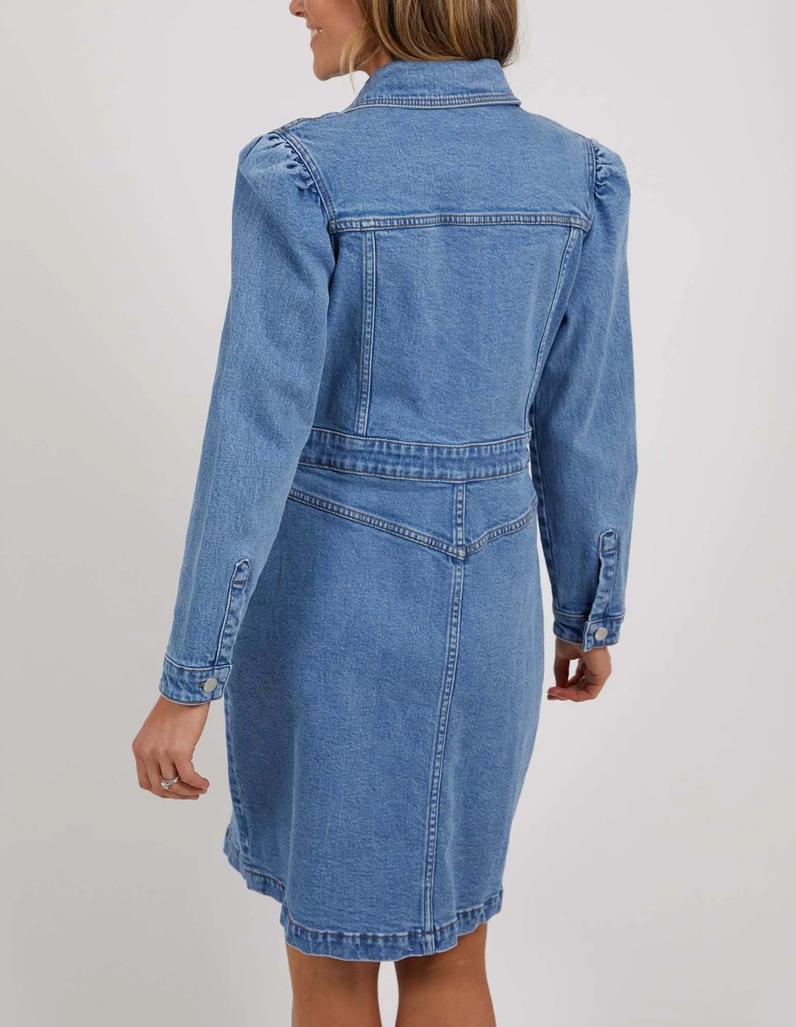CHARLOTTE DENIM DRESS || LIGHT BLUE