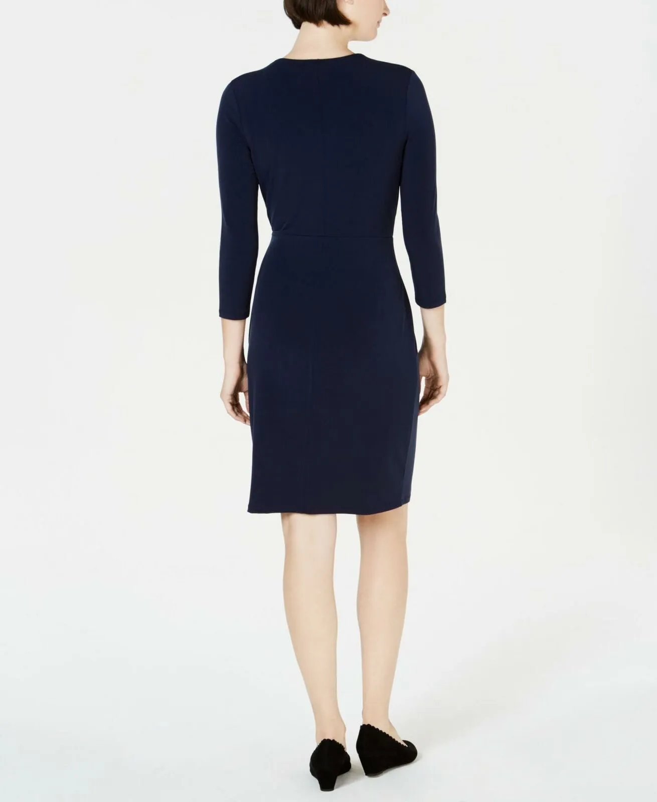 Charter Club Women's Hardware Faux Wrap Dress