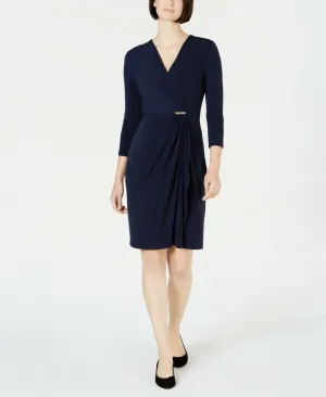 Charter Club Women's Hardware Faux Wrap Dress