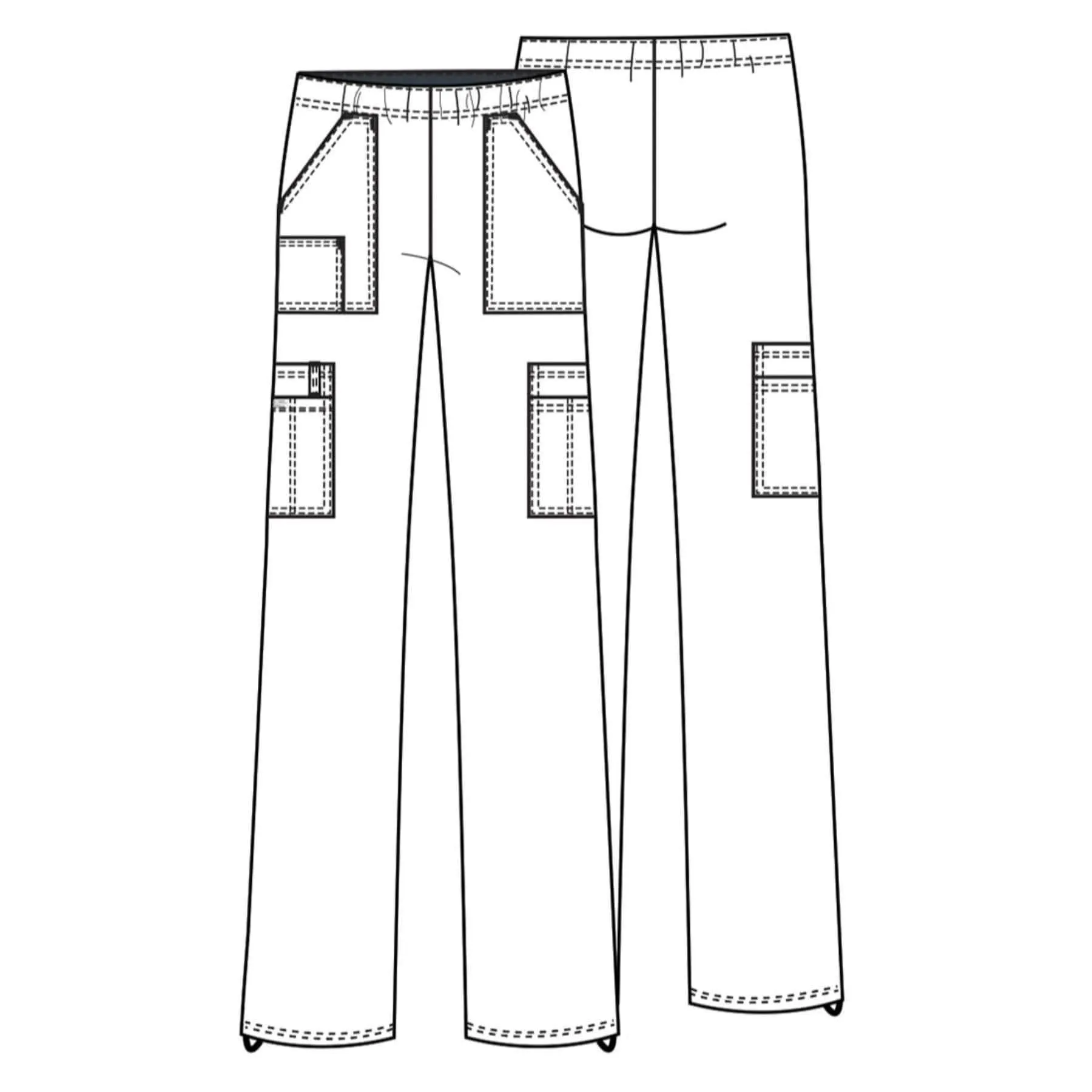 Cherokee Core Stretch 4005 Scrubs Pants Womens Ceil Blue