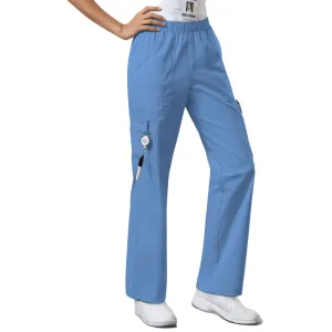Cherokee Core Stretch 4005 Scrubs Pants Womens Ceil Blue