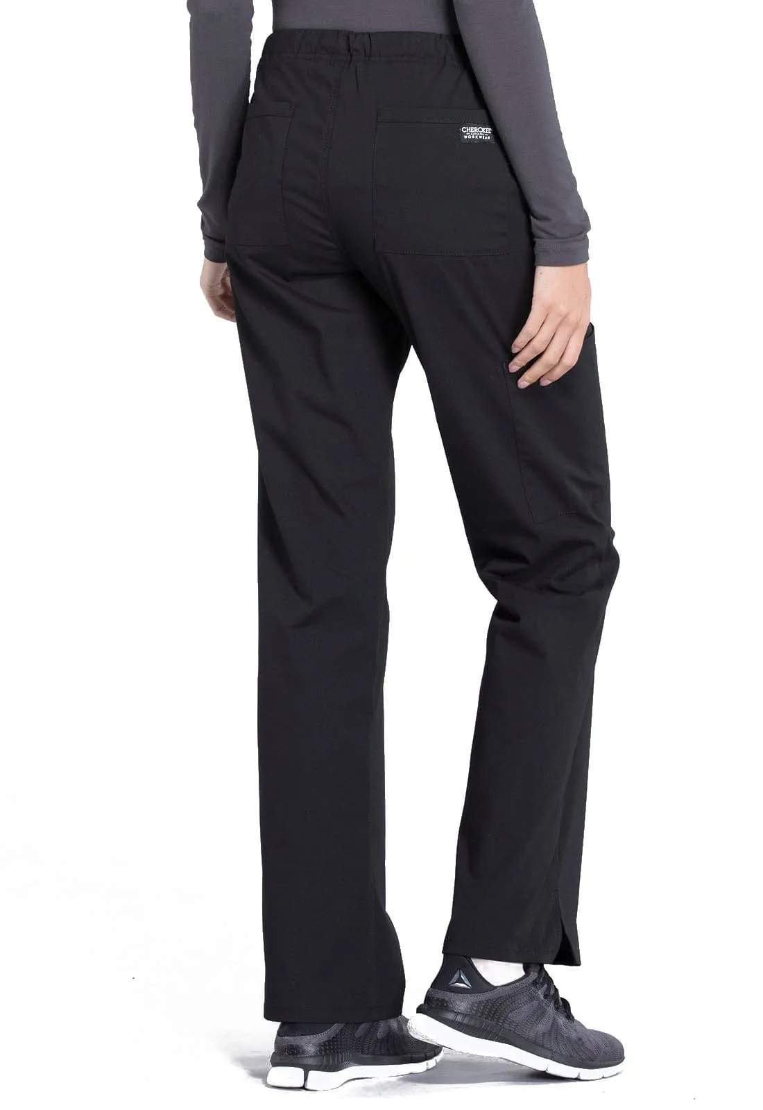Cherokee Workwear Professionals WW160 Scrubs Pants Womens Black