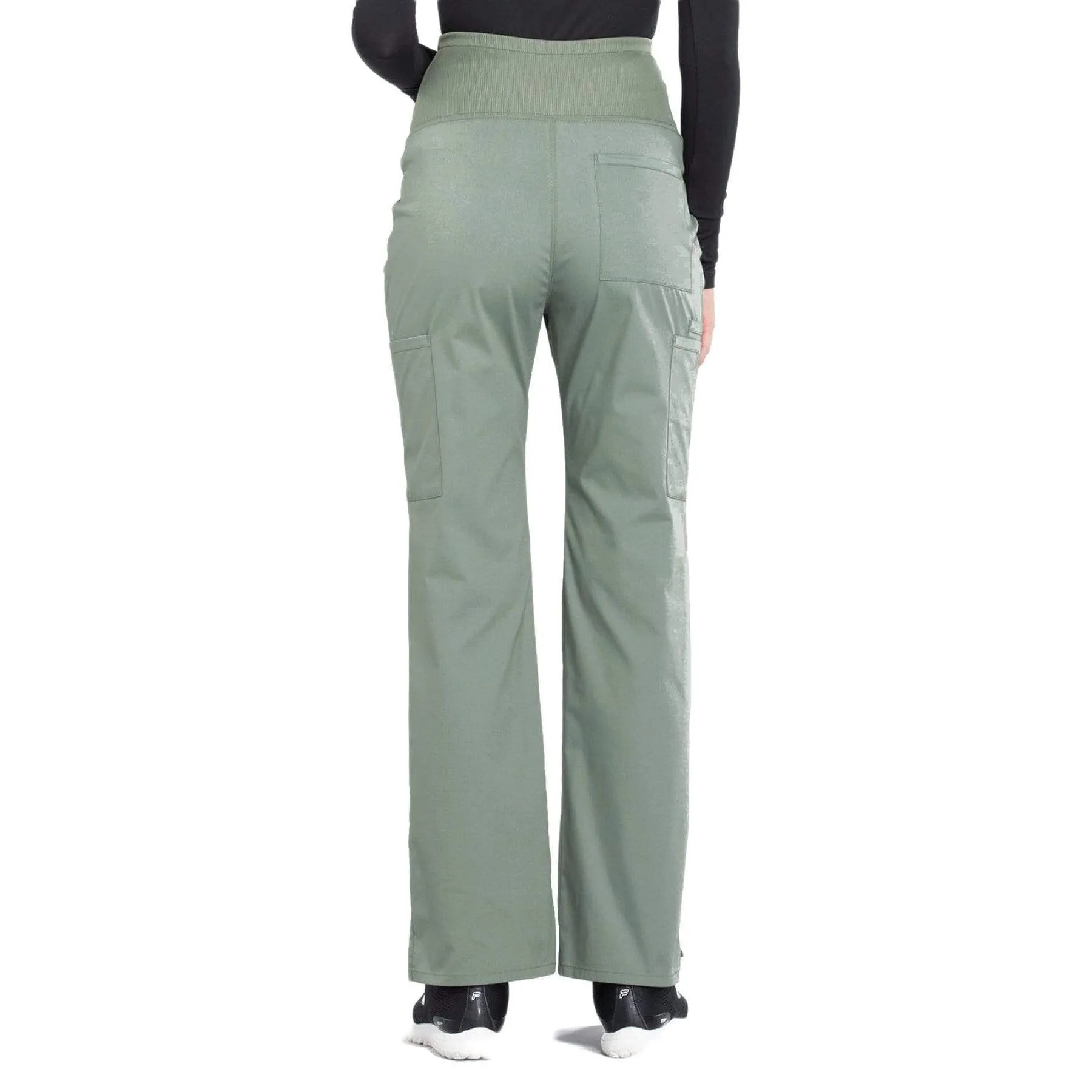 Cherokee Workwear Professionals WW220 Scrubs Pants Maternity Straight Leg Olive