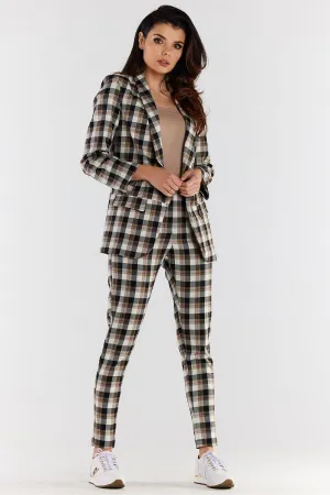Chic Check Tailored Jacket