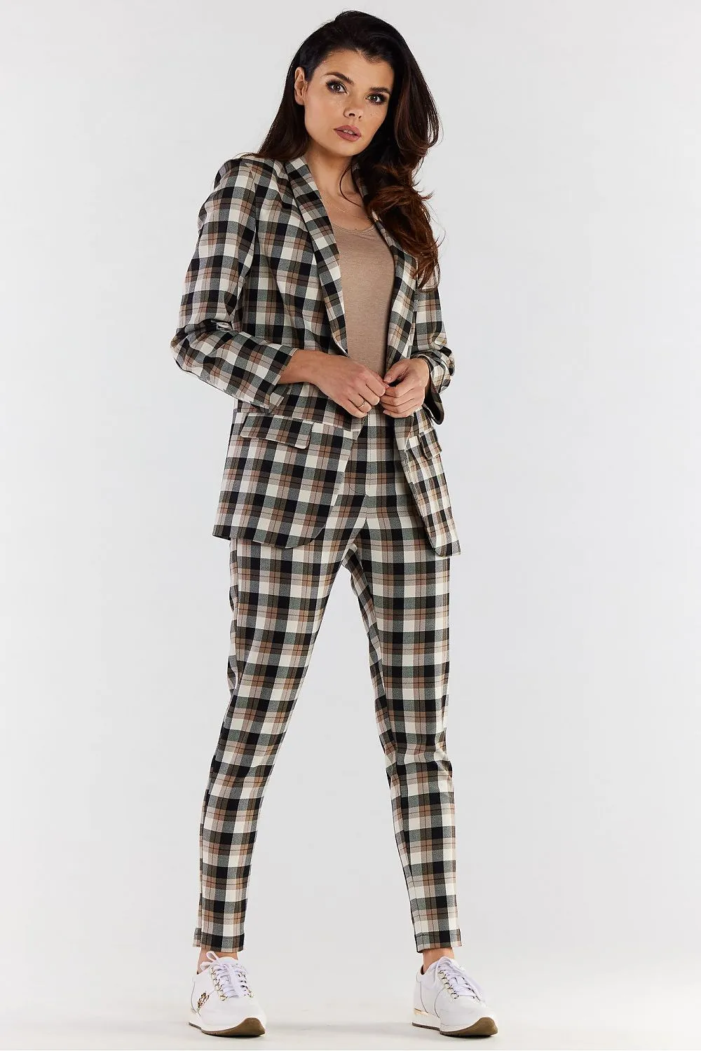 Chic Check Tailored Jacket