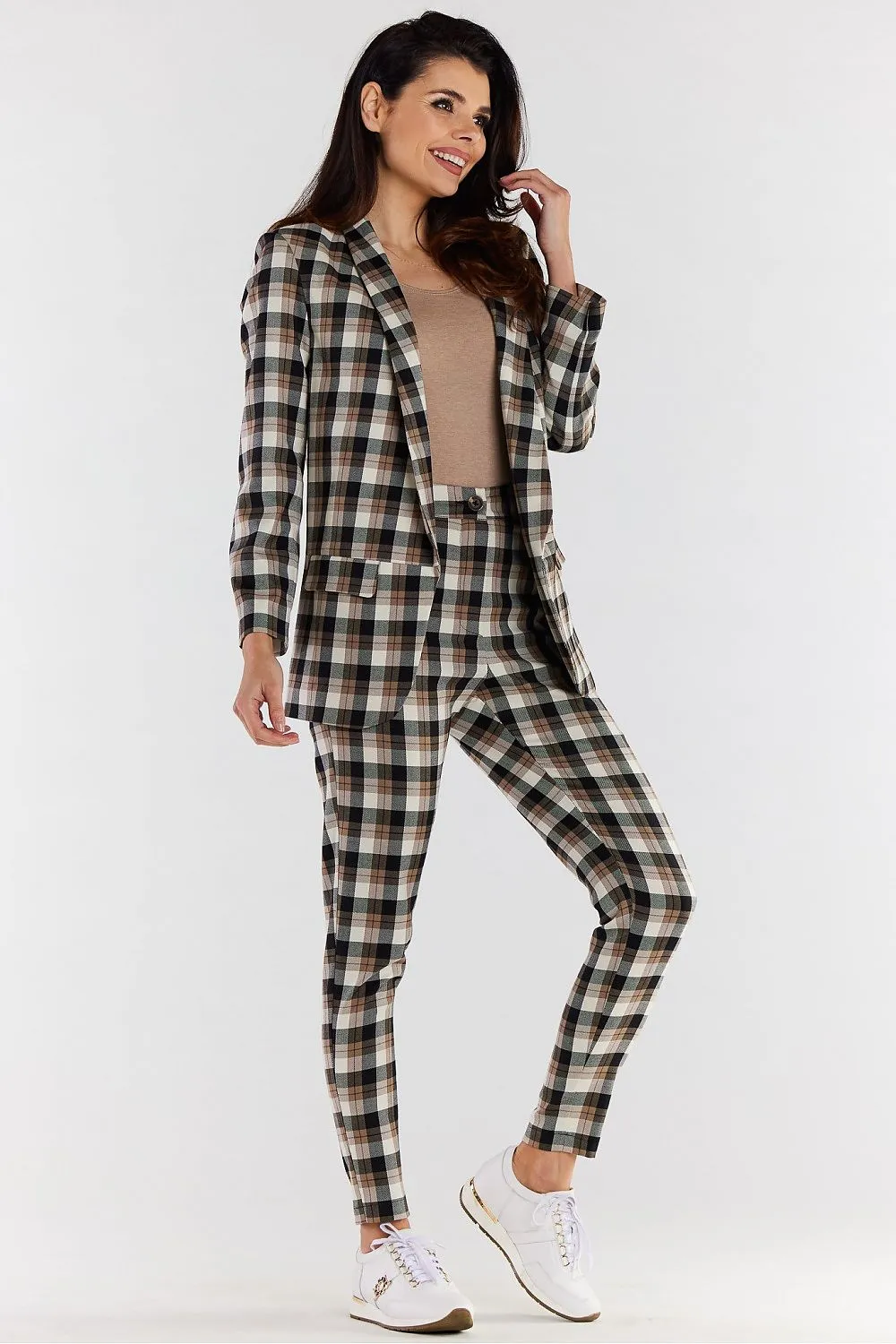 Chic Check Tailored Jacket