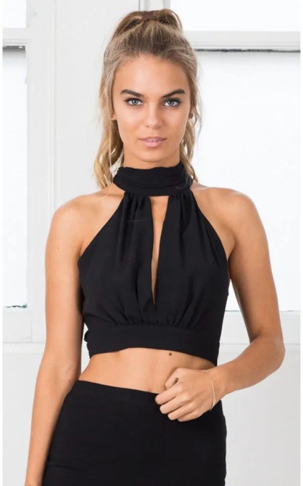 Chiffon Backless Crop Top Women Cut Out Cropped Tank Tops Camis Casual Boho Gypsy Tees