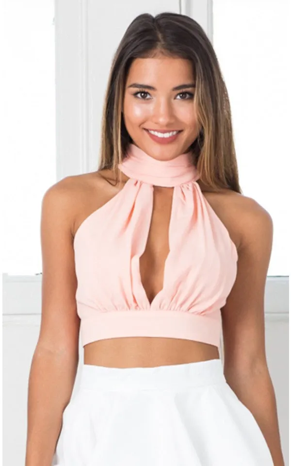 Chiffon Backless Crop Top Women Cut Out Cropped Tank Tops Camis Casual Boho Gypsy Tees