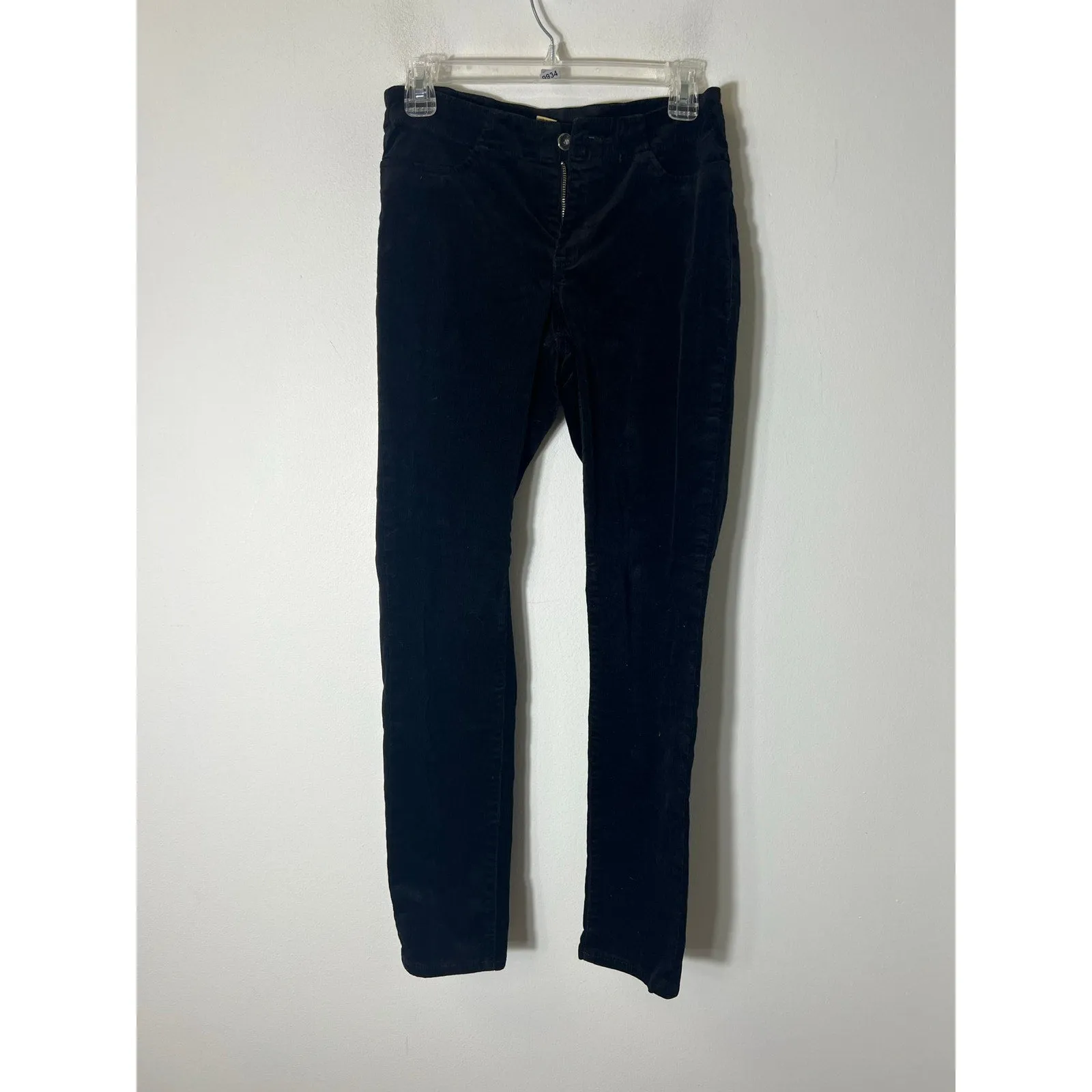 Christopher Blue Black Corduroy Straight Leg Pants Sz 6
