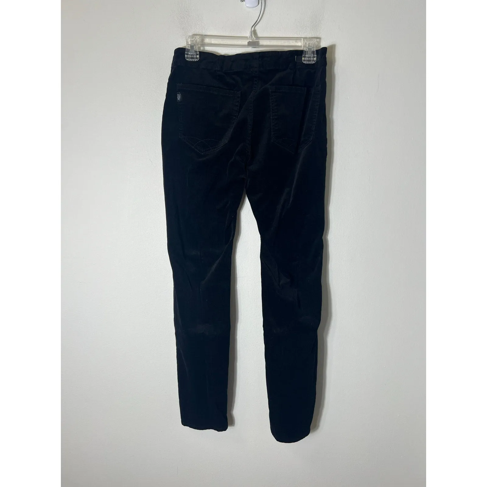 Christopher Blue Black Corduroy Straight Leg Pants Sz 6