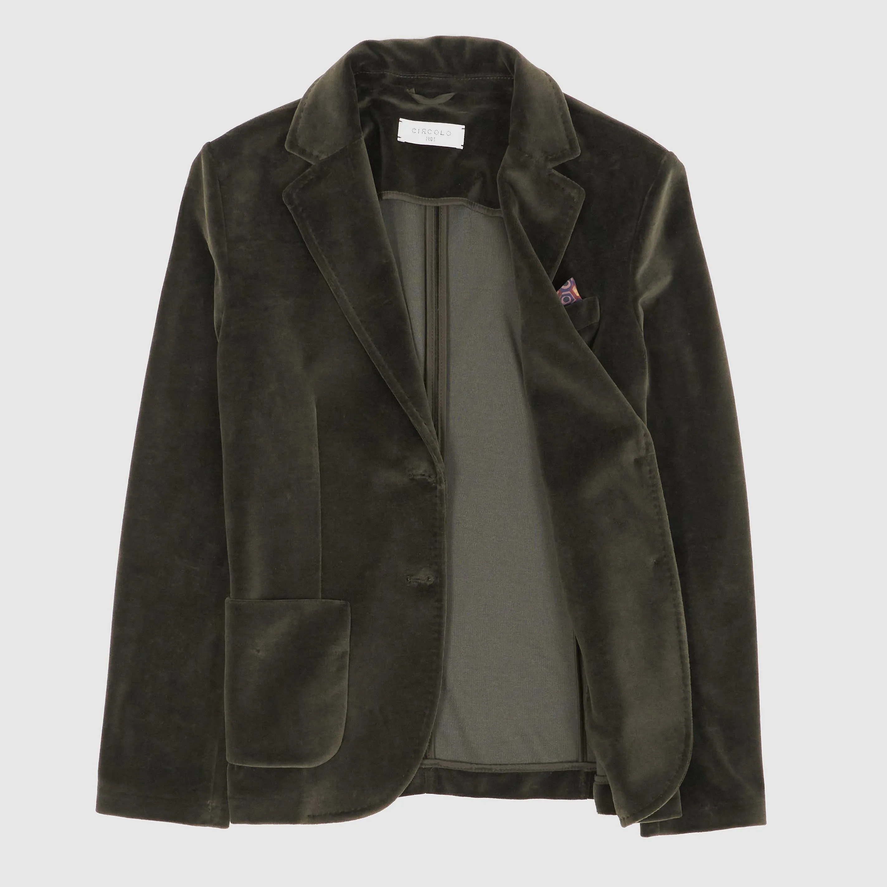 Circolo 1901 Ladies Velour Velvet Blazer