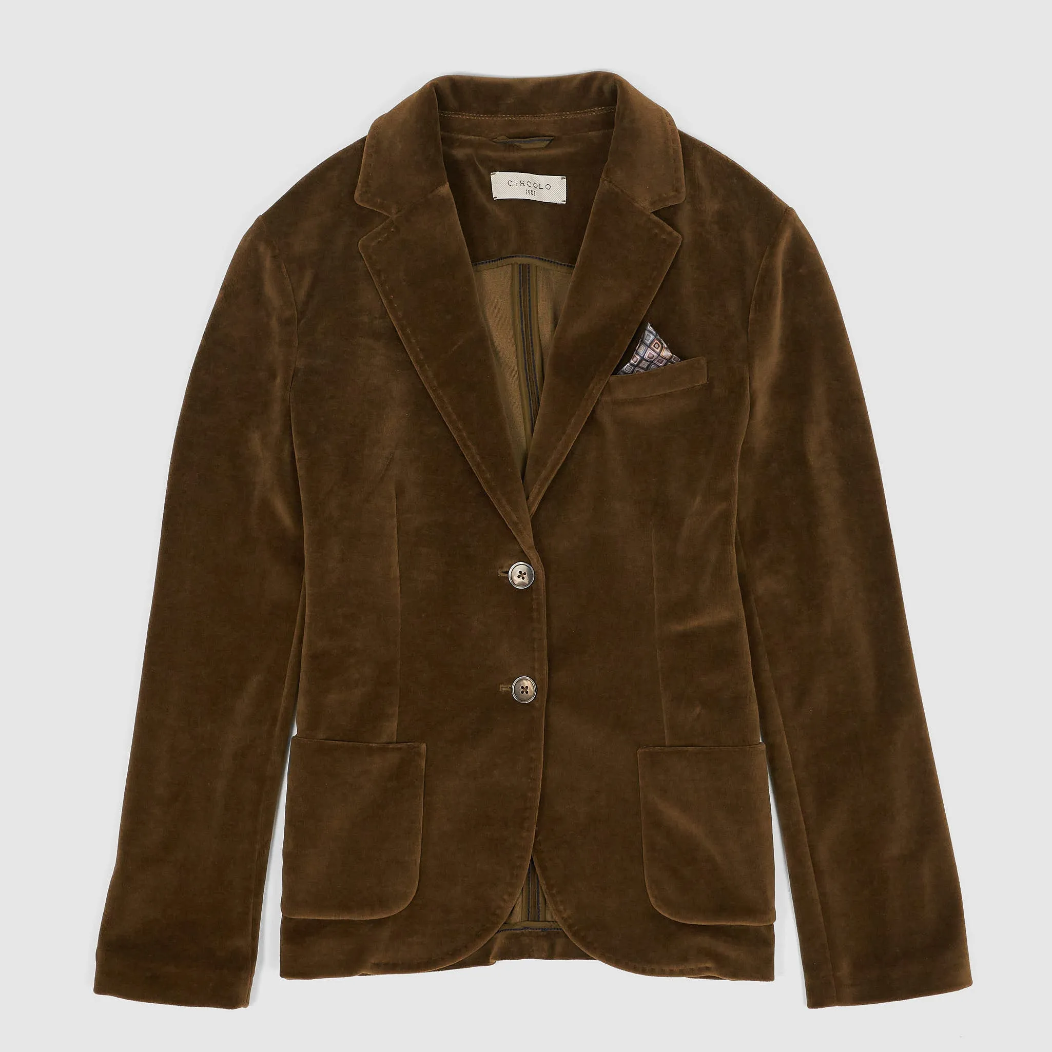 Circolo 1901 Ladies Velour Velvet Blazer