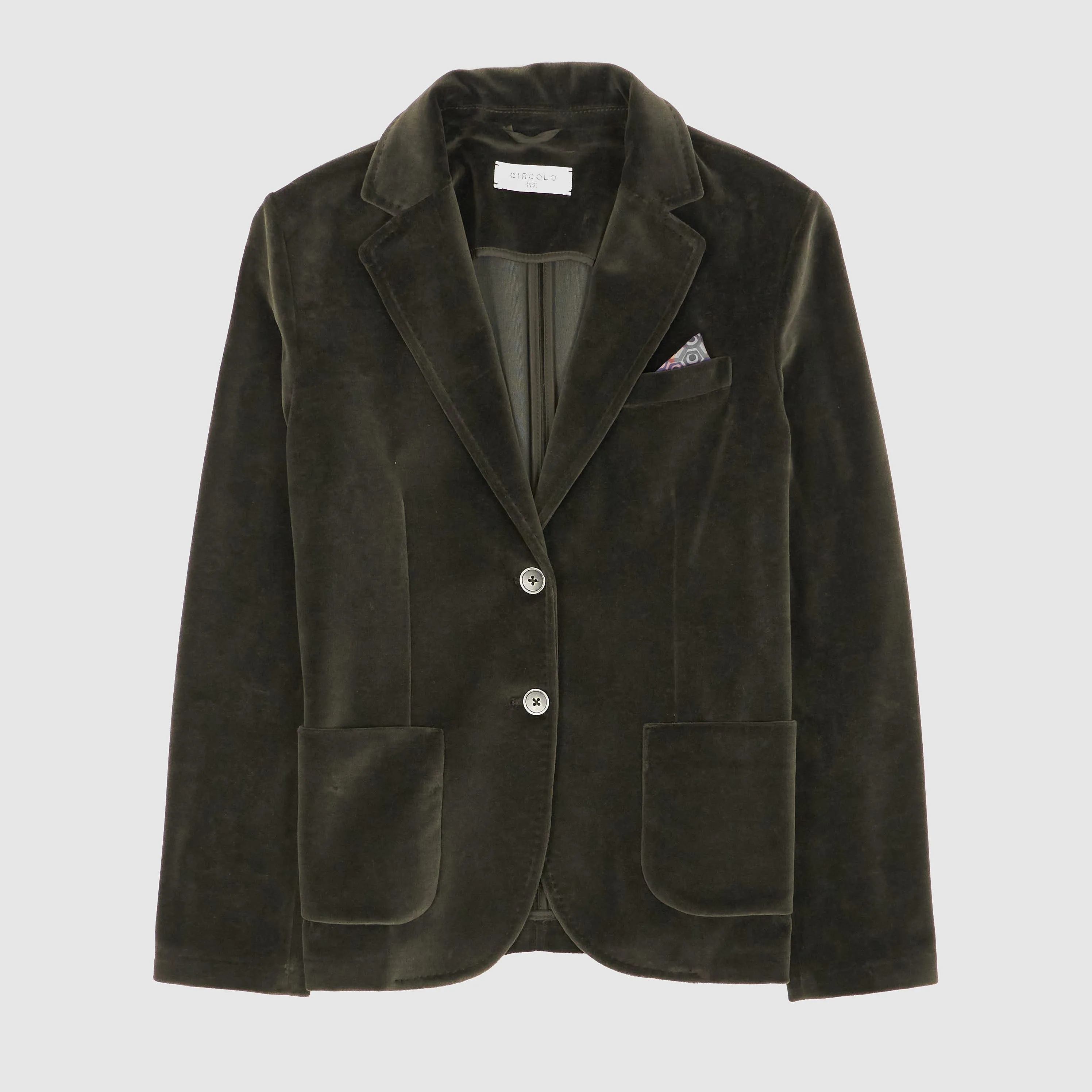 Circolo 1901 Ladies Velour Velvet Blazer