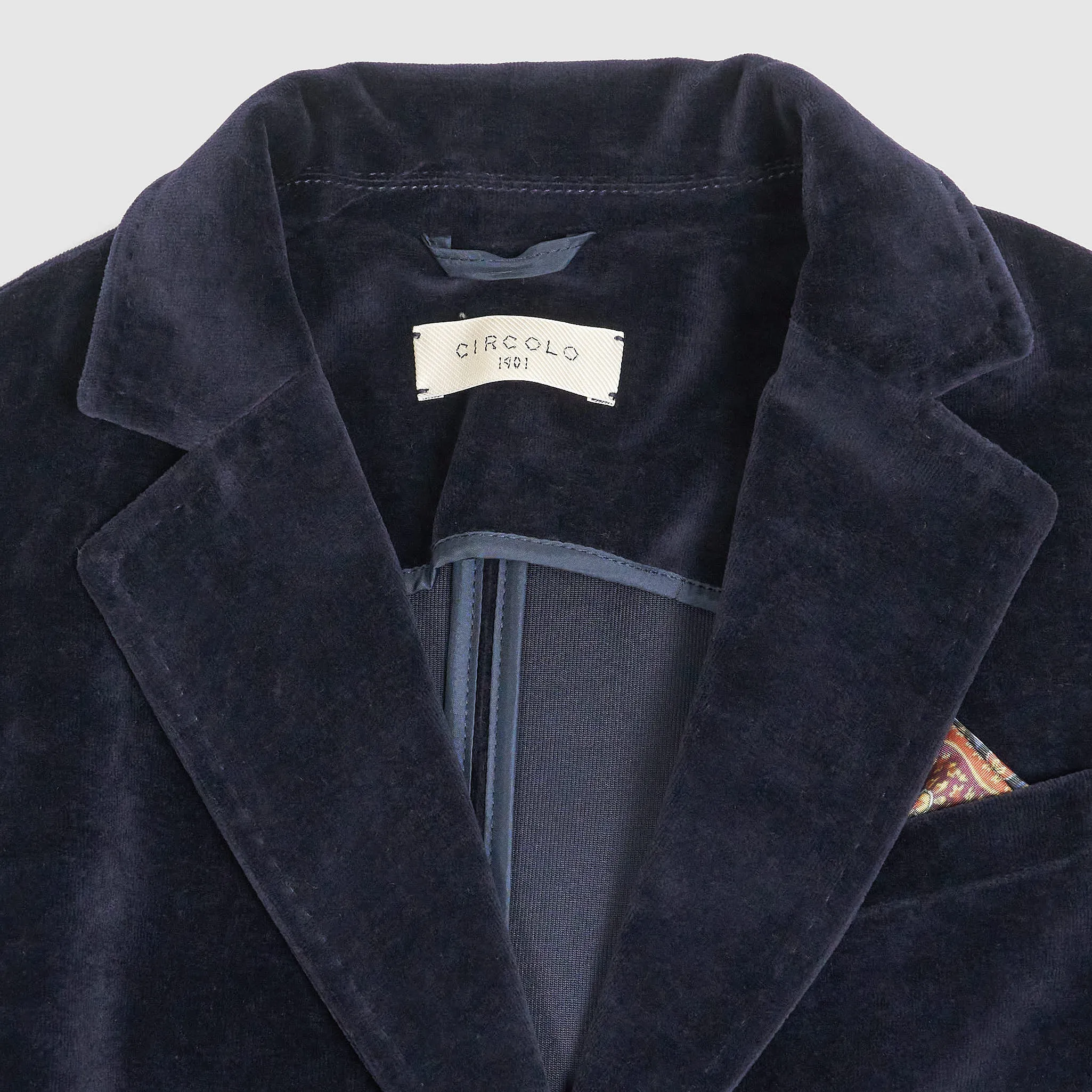 Circolo 1901 Ladies Velour Velvet Blazer