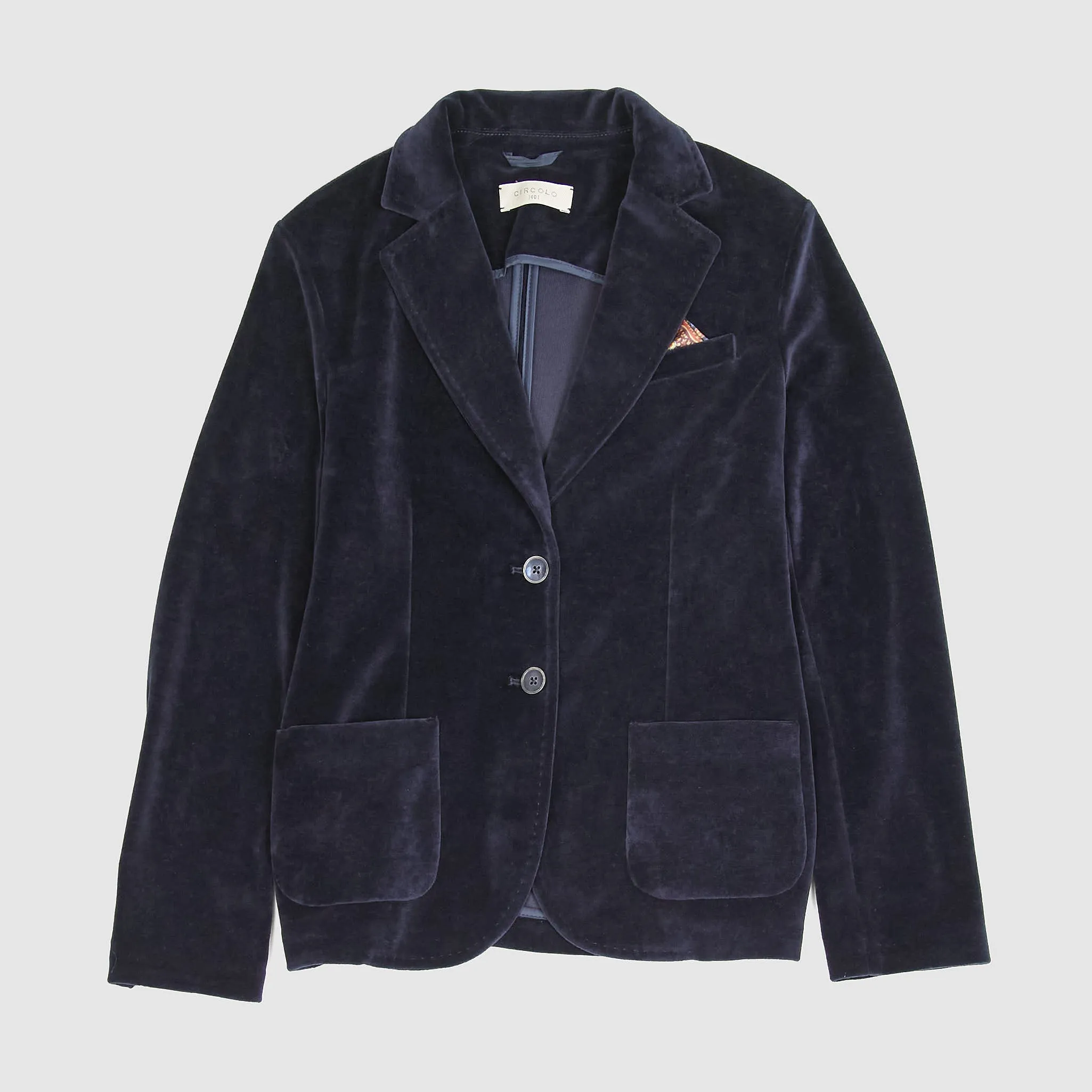 Circolo 1901 Ladies Velour Velvet Blazer