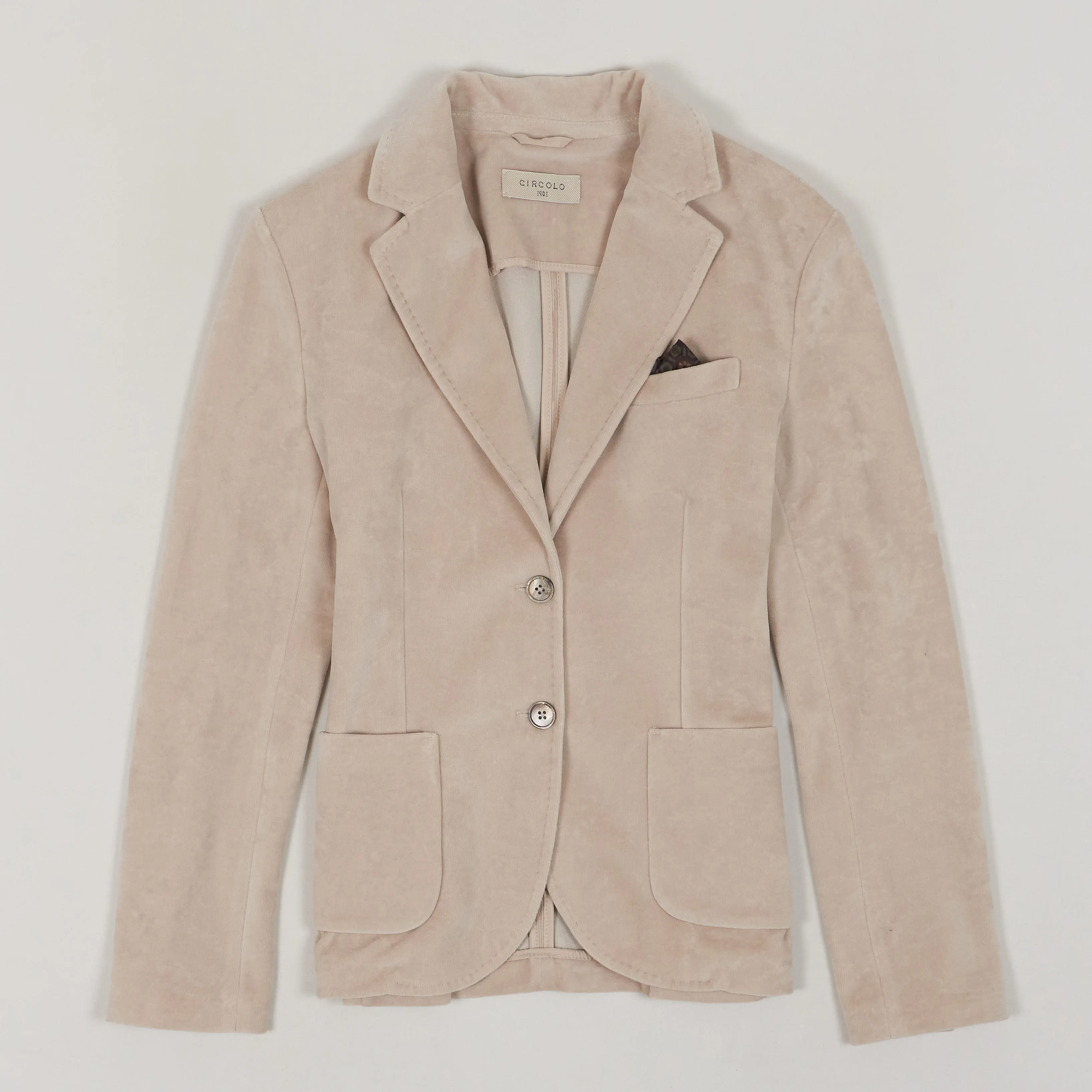 Circolo 1901 Ladies Velour Velvet Blazer