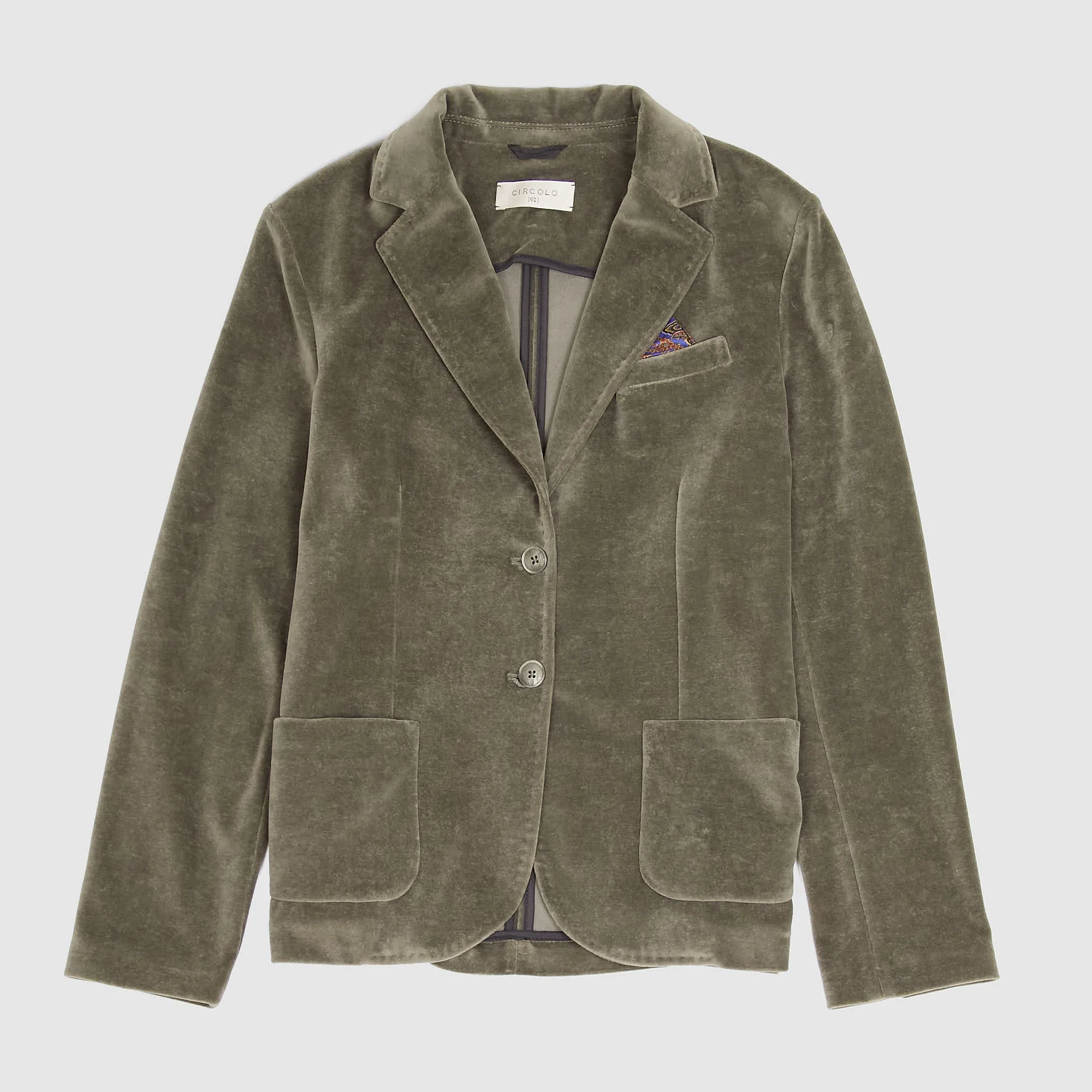 Circolo 1901 Ladies Velour Velvet Blazer