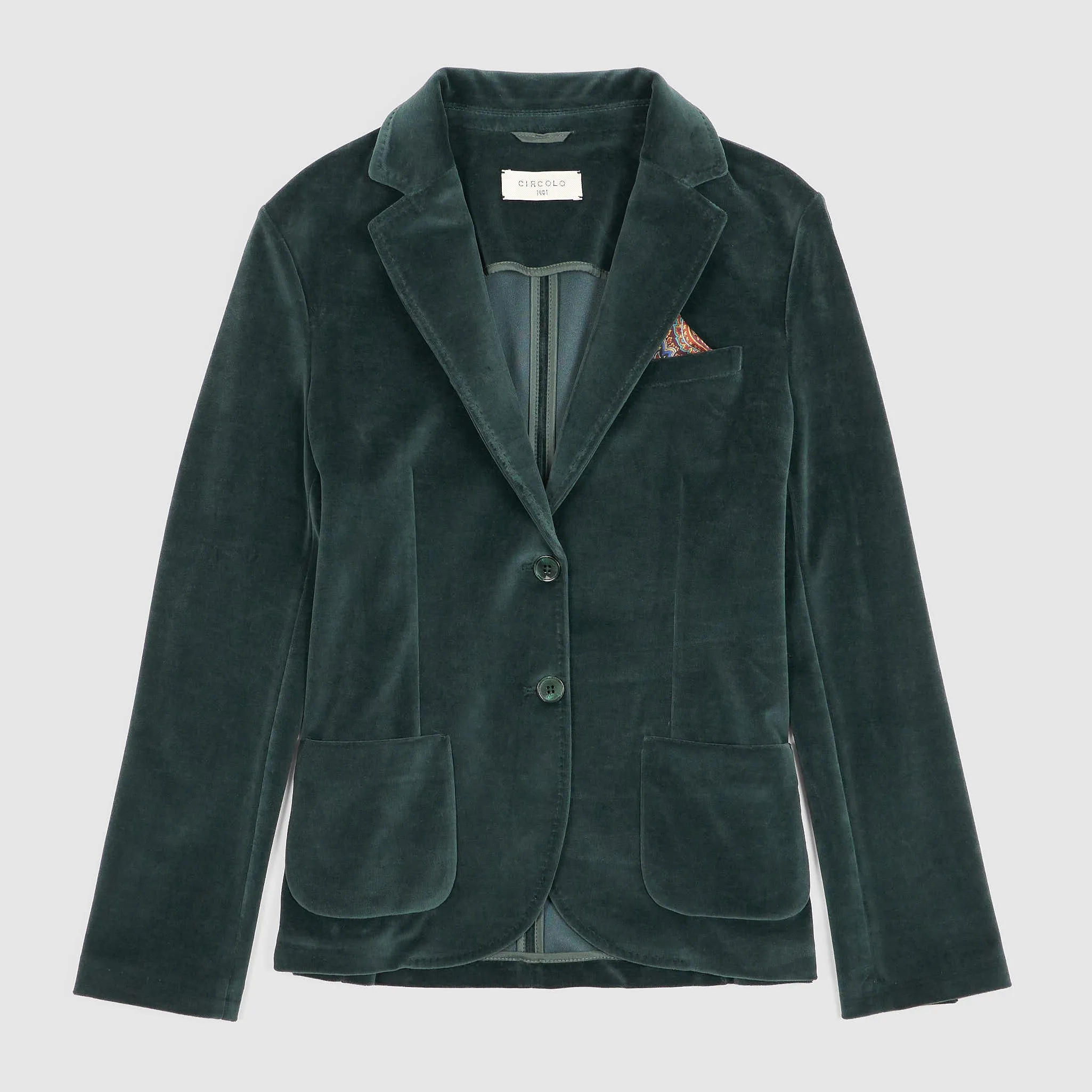 Circolo 1901 Ladies Velour Velvet Blazer