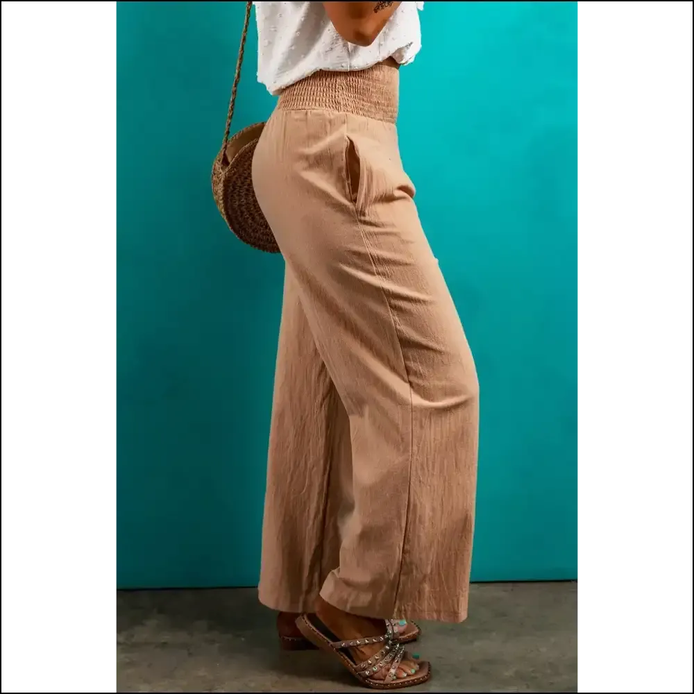Clay Smocked Pants: Comfy  & Stylish (needful Things) 🍑