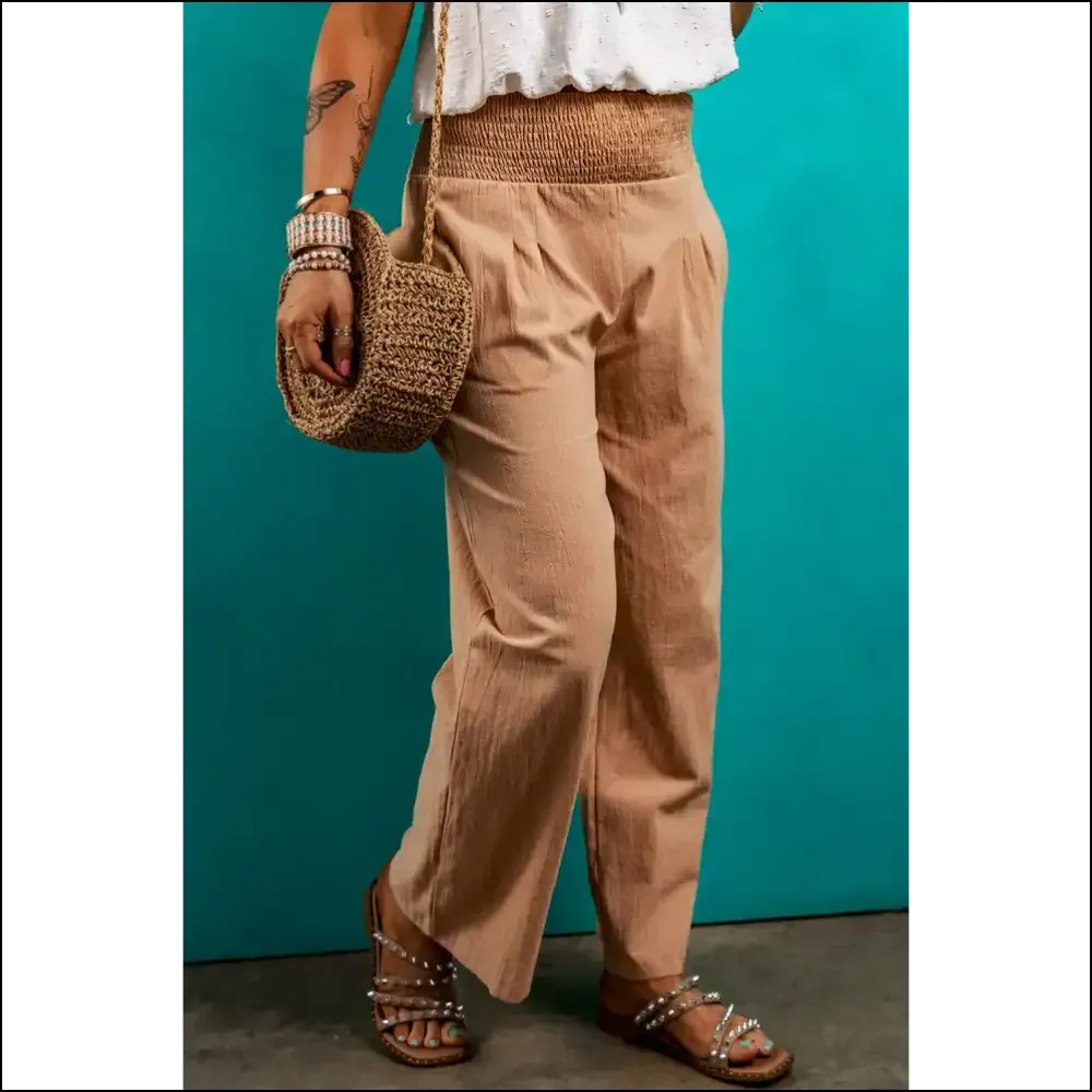 Clay Smocked Pants: Comfy  & Stylish (needful Things) 🍑