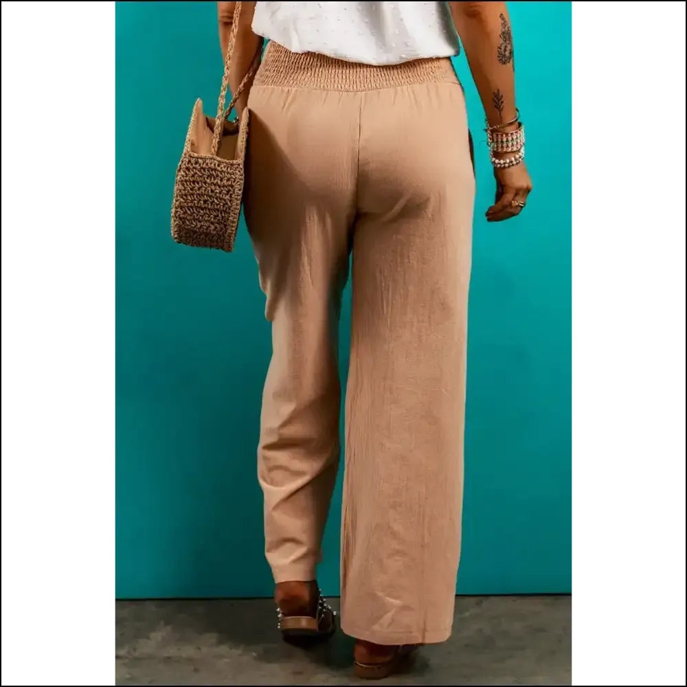 Clay Smocked Pants: Comfy  & Stylish (needful Things) 🍑