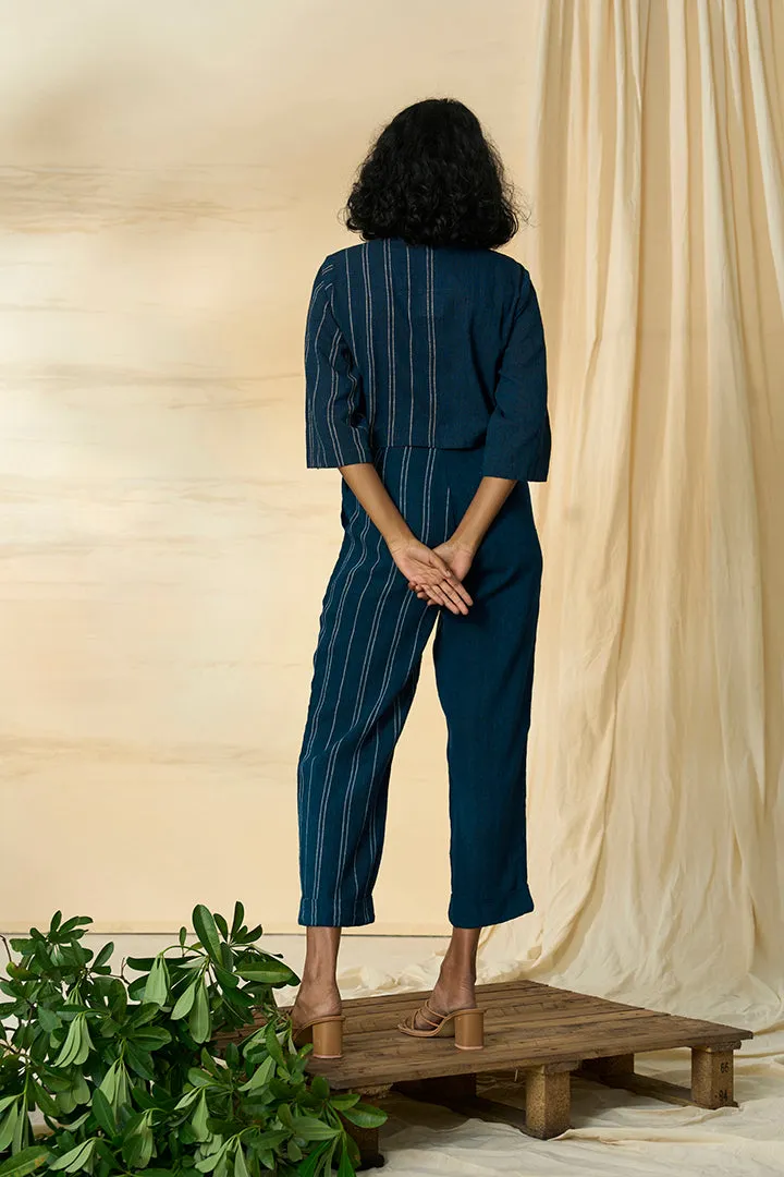 Cobalt Kala Cotton Angarakha Top