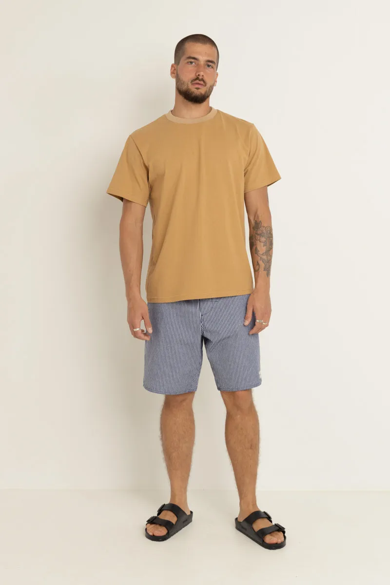 Contrast Vintage Ss T-Shirt Tan