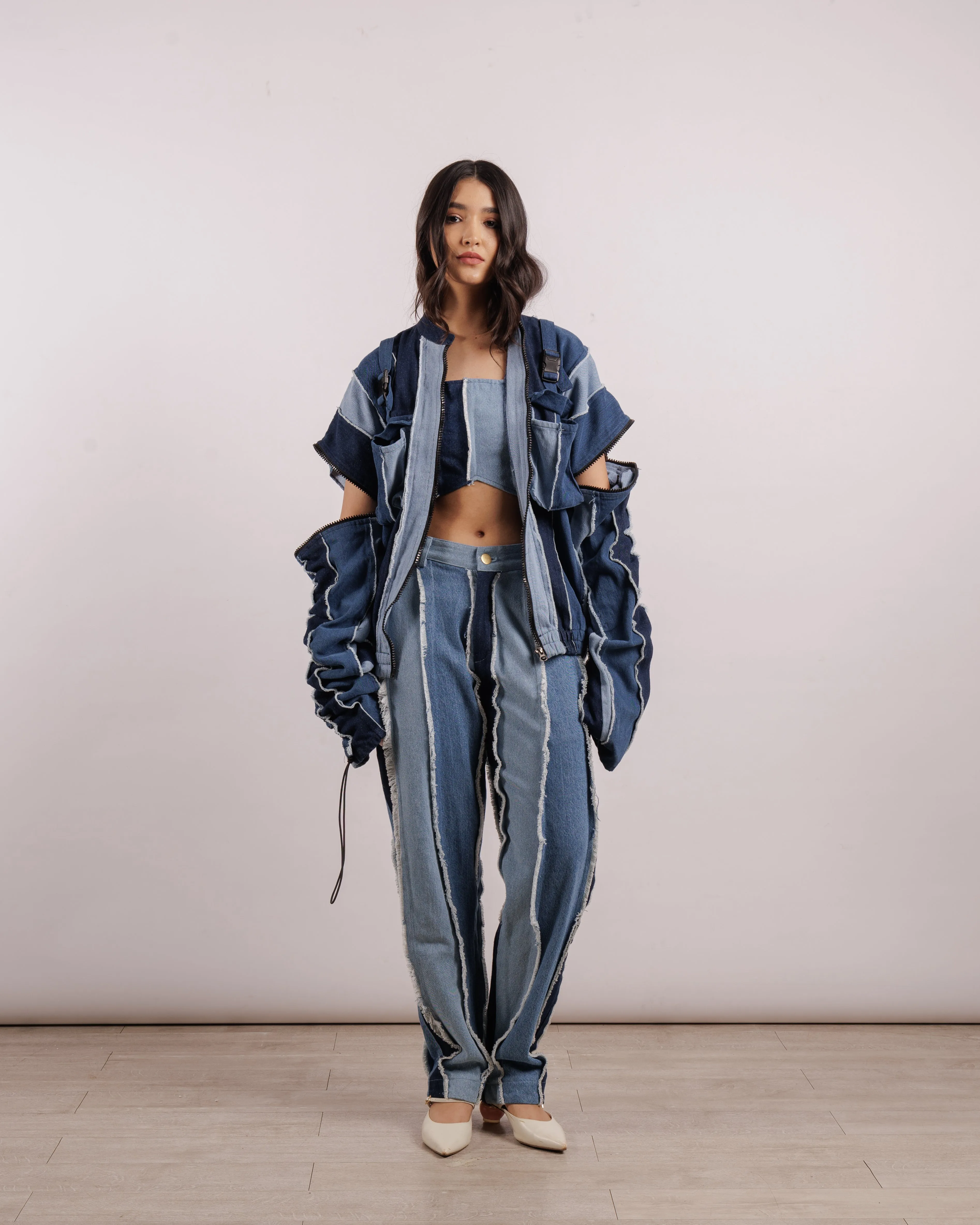 Convertible Jacket in Denim - Unisex