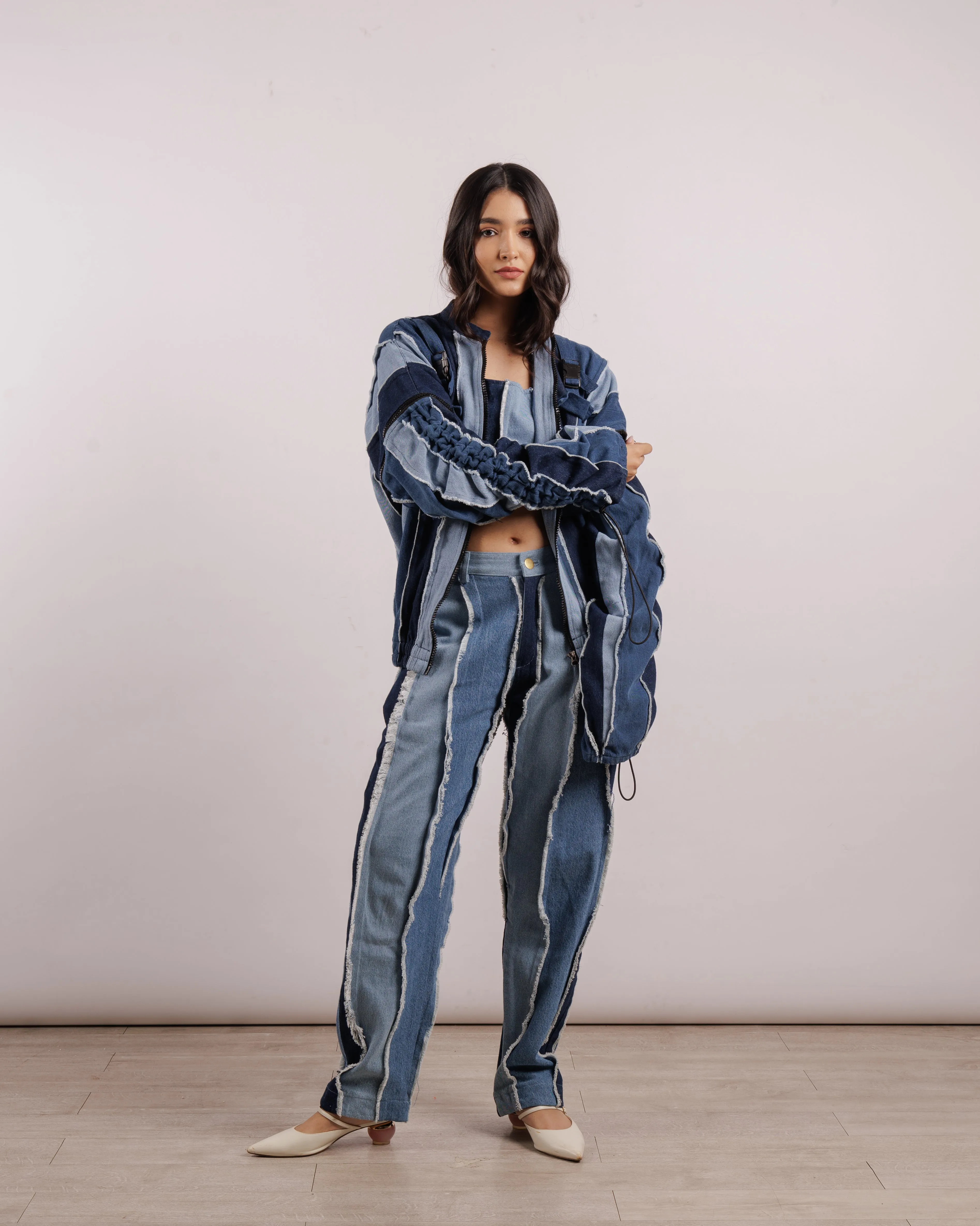 Convertible Jacket in Denim - Unisex