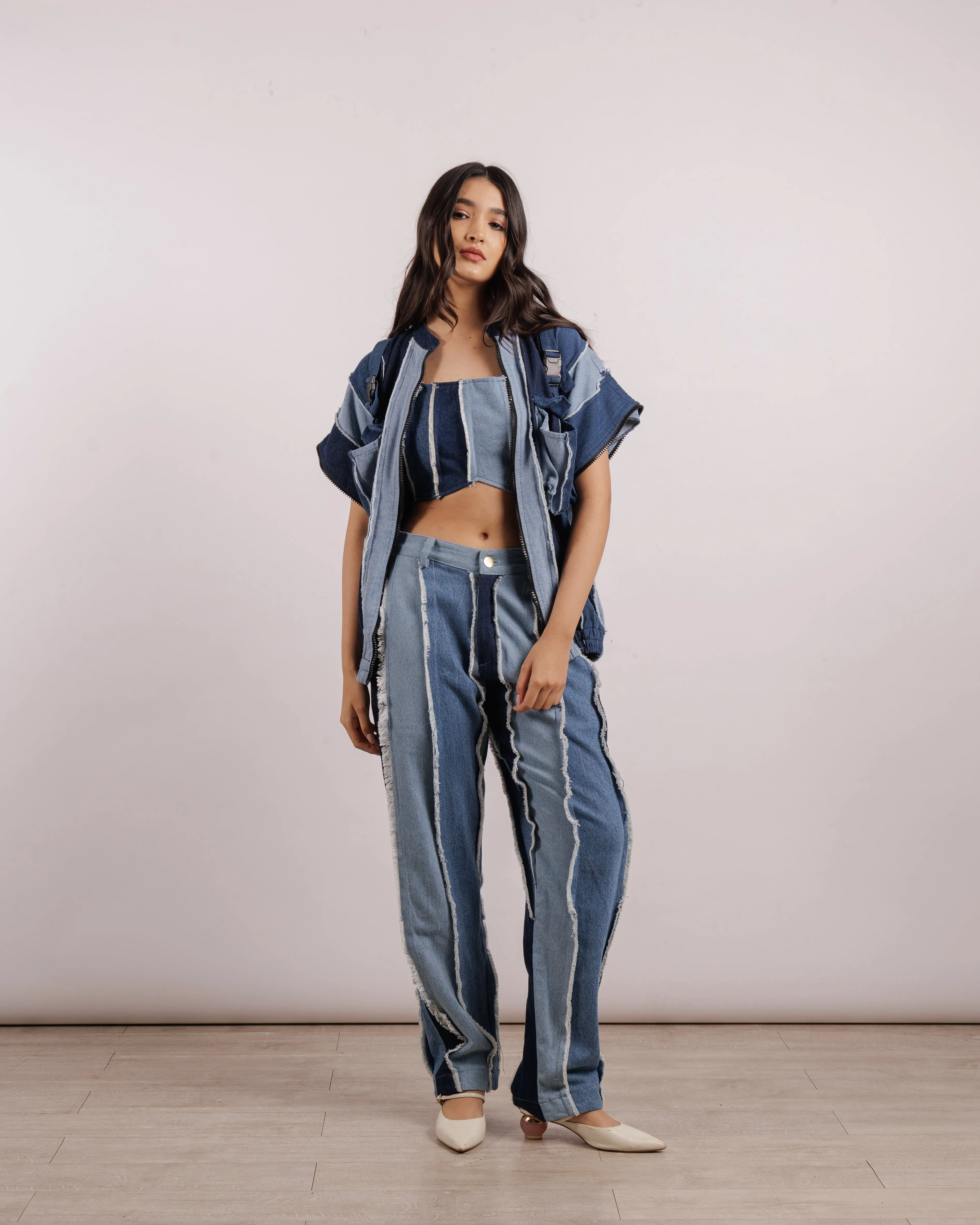 Convertible Jacket in Denim - Unisex