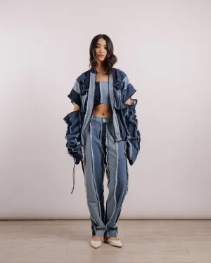 Convertible Jacket in Denim - Unisex