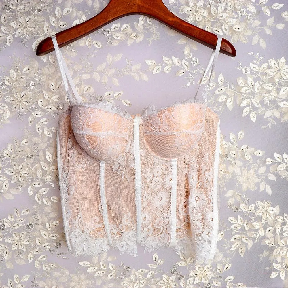 Corset Basics Tank Top Push Up Corset Crop Top 