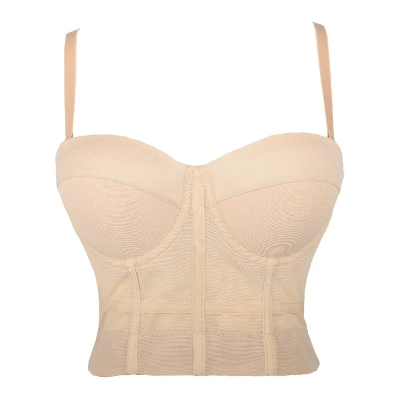 Corset Basics Tank Top Push Up Corset Crop Top 
