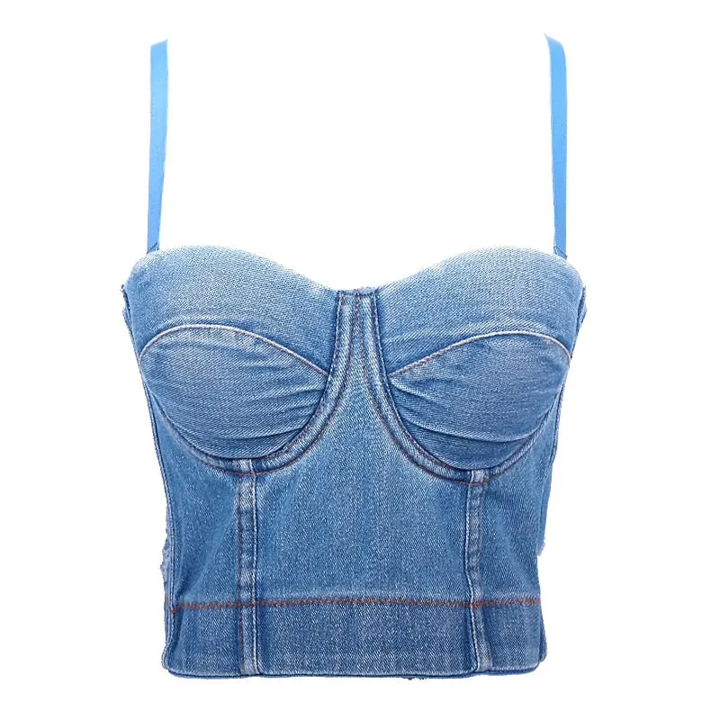 Corset Basics Tank Top Push Up Corset Crop Top 