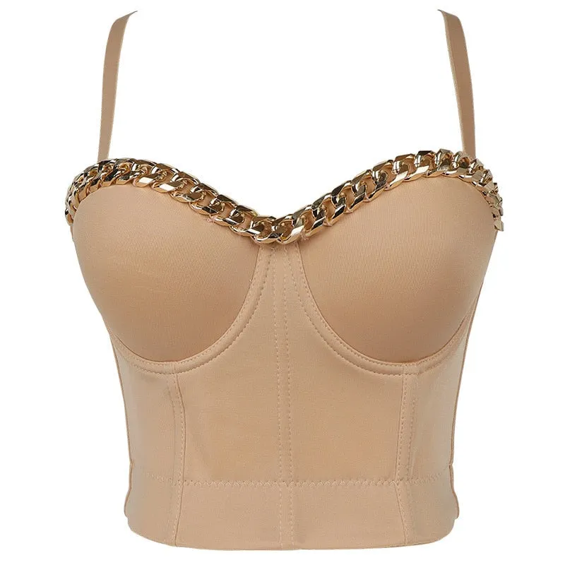 Corset Basics Tank Top Push Up Corset Crop Top 
