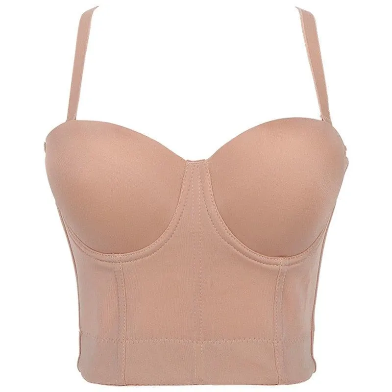 Corset Basics Tank Top Push Up Corset Crop Top 
