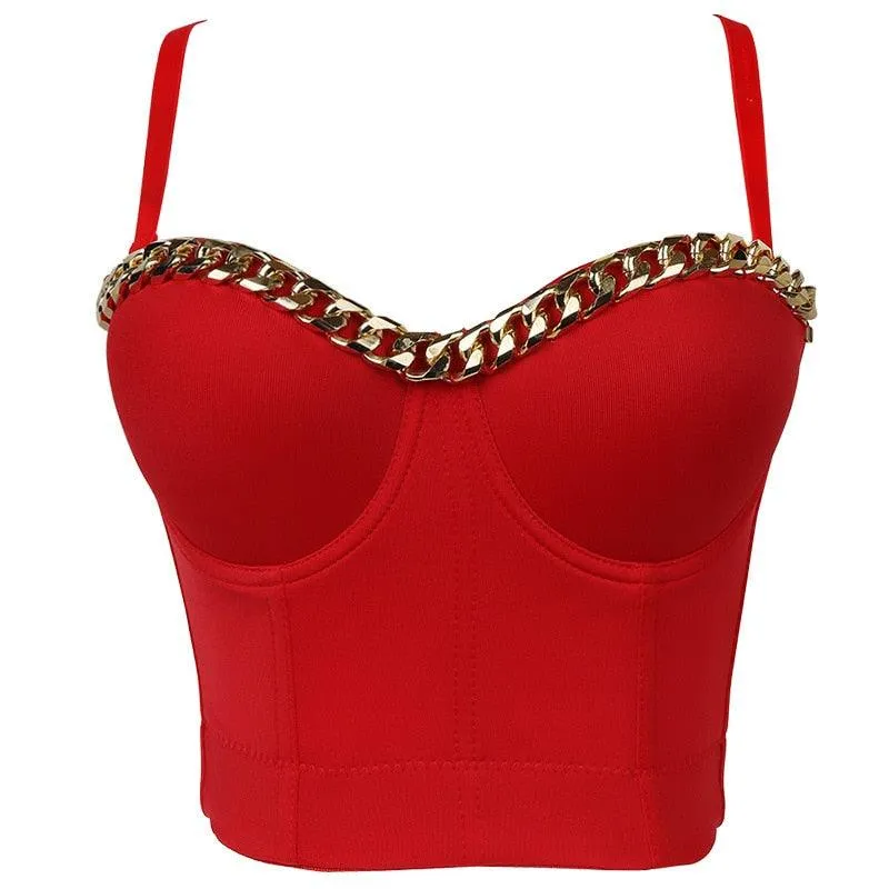 Corset Basics Tank Top Push Up Corset Crop Top 