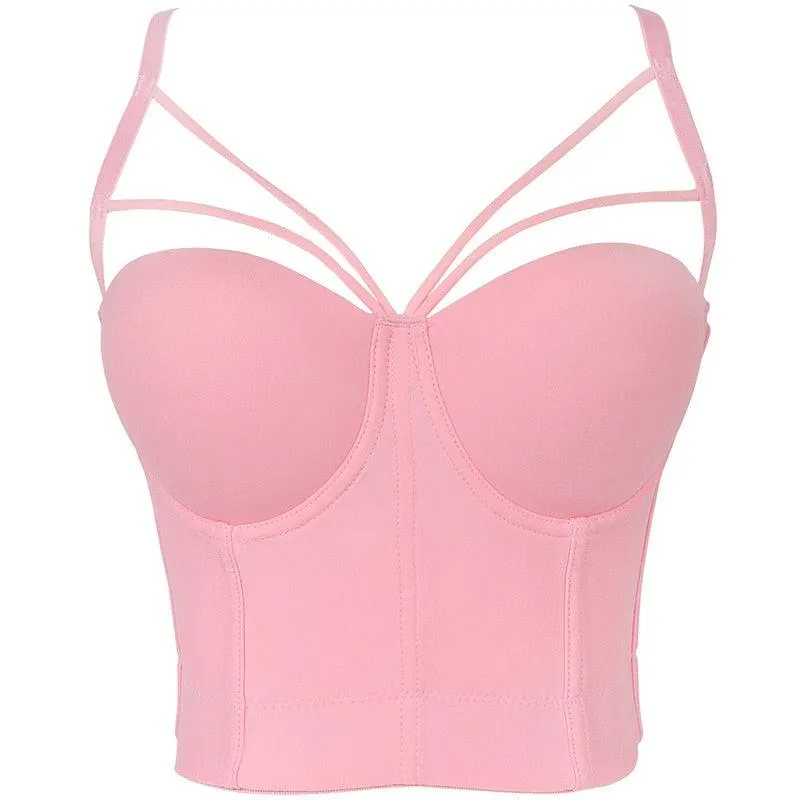 Corset Basics Tank Top Push Up Corset Crop Top 