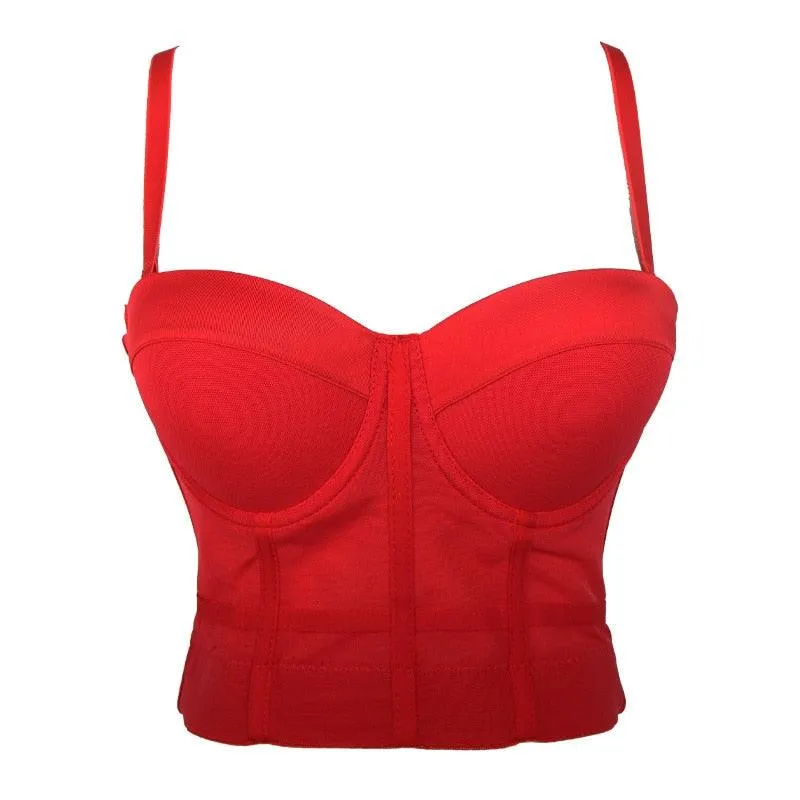 Corset Basics Tank Top Push Up Corset Crop Top 