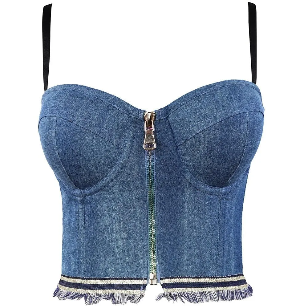 Corset Basics Tank Top Push Up Corset Crop Top 